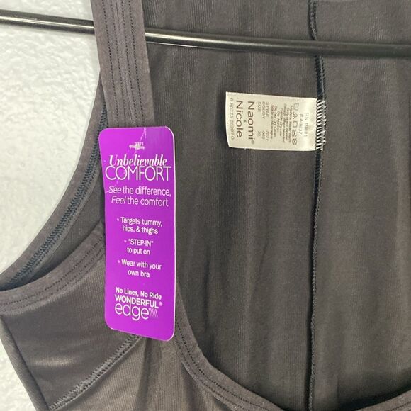 NWT New Naomi & Nicole Comfortable Firm Black Torsette Thigh Slimmer Size XL - Picture 4 of 10